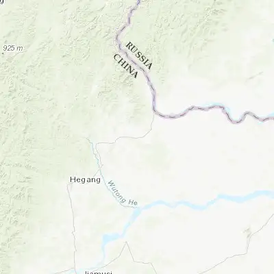 Map showing location of Luobei (47.576020, 130.813110)