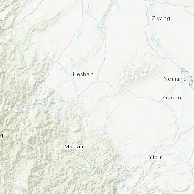 Map showing location of Luocheng (29.384810, 104.028620)