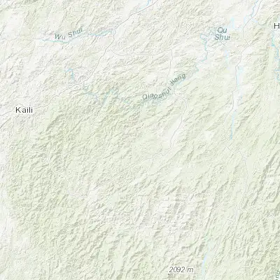 Map showing location of Luoli (26.345830, 108.938890)