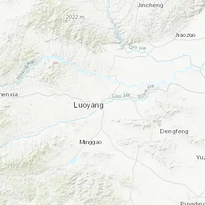 Map showing location of Luoyang (34.683610, 112.453610)