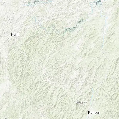 Map showing location of Maogong (26.146110, 108.860830)