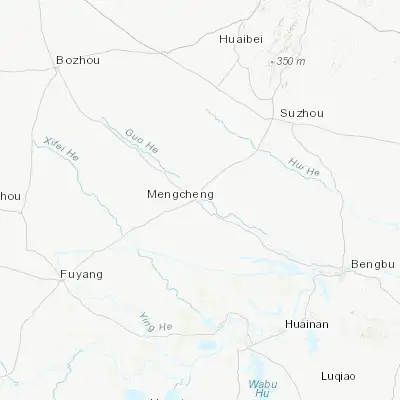 Map showing location of Mengcheng Chengguanzhen (33.266110, 116.566050)