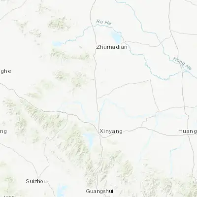 Map showing location of Minggang (32.458610, 114.048610)