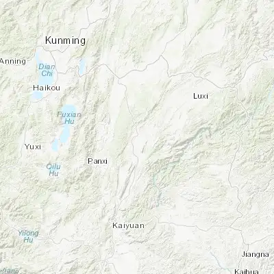 Map showing location of Miyang (24.404170, 103.442780)