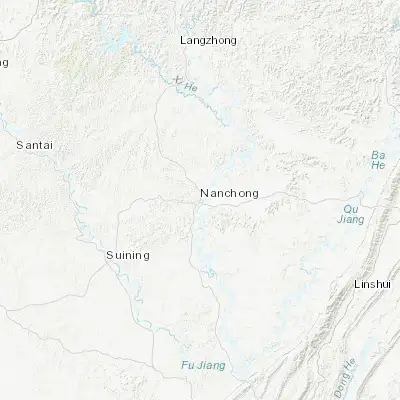 Map showing location of Nanchong (30.795080, 106.084730)