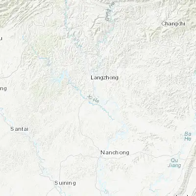 Map showing location of Nanlong (31.353330, 106.063090)