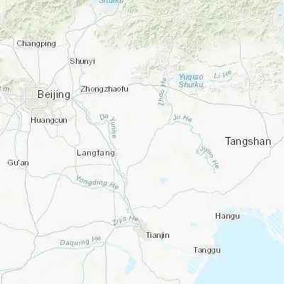 Map showing location of Nanrenfu (39.646110, 117.191670)