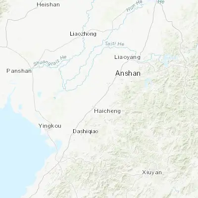 Map showing location of Nantai (40.924100, 122.804370)