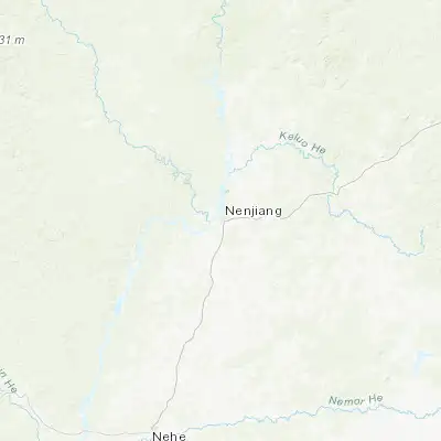 Map showing location of Nenjiang (49.174140, 125.217740)