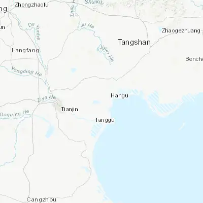 Map showing location of Ningchegu (39.158890, 117.662500)