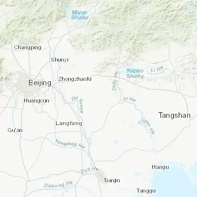 Map showing location of Panggezhuang (39.804720, 117.166110)