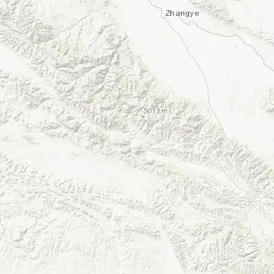 Map showing location of Qilian (38.180560, 100.240280)