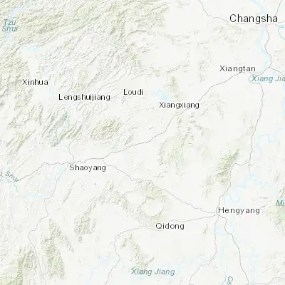 Map showing location of Qingshuping (27.380830, 112.020560)