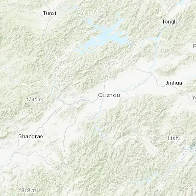 Map showing location of Quzhou (28.959440, 118.868610)
