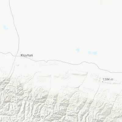 Map showing location of Sandaohezi (44.325970, 85.620090)
