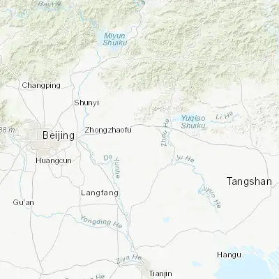 Map showing location of Sangzi (39.905560, 117.157220)