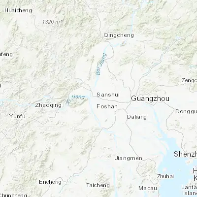 Map showing location of Sanshui (23.154860, 112.891610)