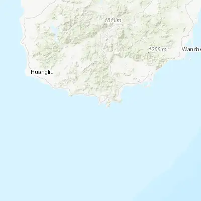 Map showing location of Sanya (18.243060, 109.505000)