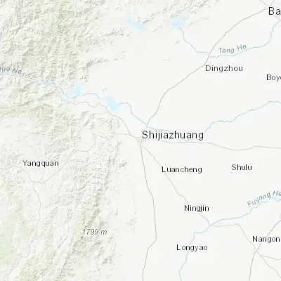 Map showing location of Shijiazhuang (38.041390, 114.478610)