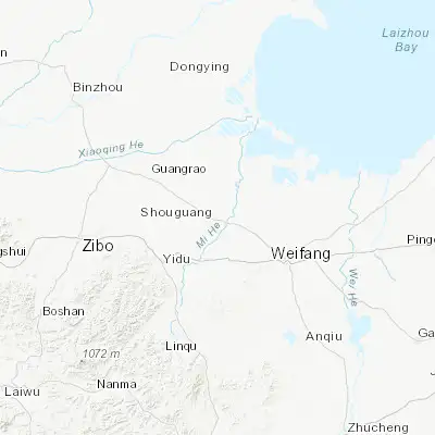 Map showing location of Shouguang (36.880000, 118.737500)