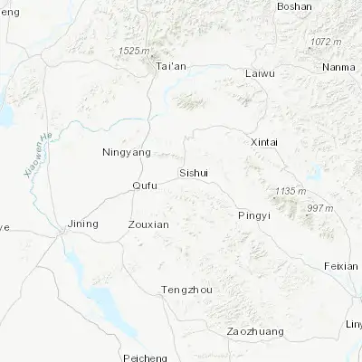 Map showing location of Sishui (35.648890, 117.275830)