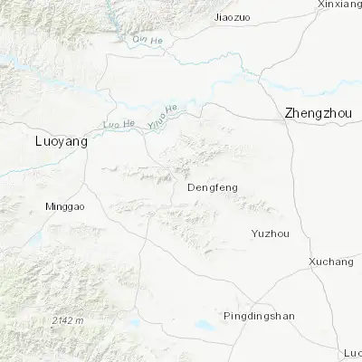 Map showing location of Songyang (34.455280, 113.028060)