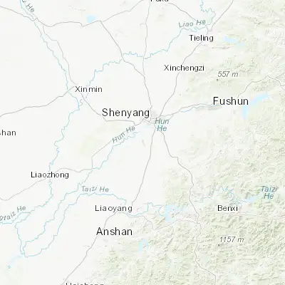 Map showing location of Sujiatun (41.659170, 123.339170)