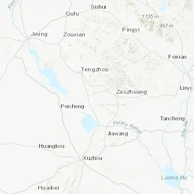 Map showing location of Taozhuang (34.850000, 117.333330)