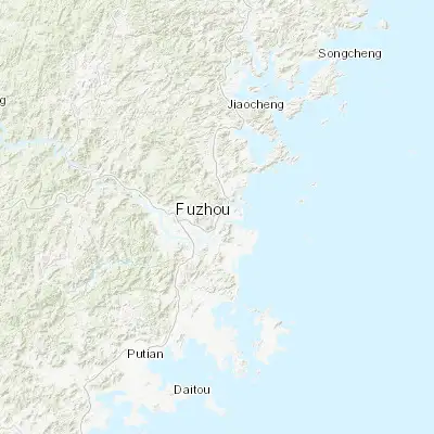 Map showing location of Tingjiang (26.074010, 119.505740)