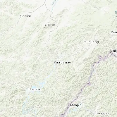 Map showing location of Tonghua (41.719720, 125.926390)