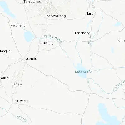 Map showing location of Tushan (34.220830, 117.836940)