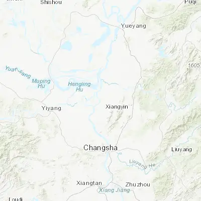 Map showing location of Wenxing (28.682080, 112.878640)