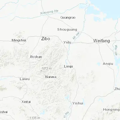 Map showing location of Wujing (36.450000, 118.400000)