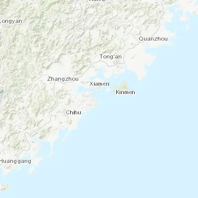Map showing location of Wuyucun (24.335510, 118.144890)