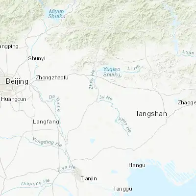 Map showing location of Xiacang (39.786390, 117.416670)
