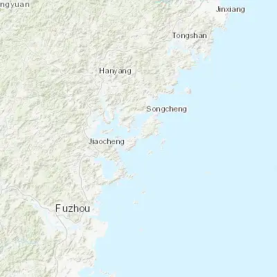 Map showing location of Xiahu (26.610560, 119.948330)