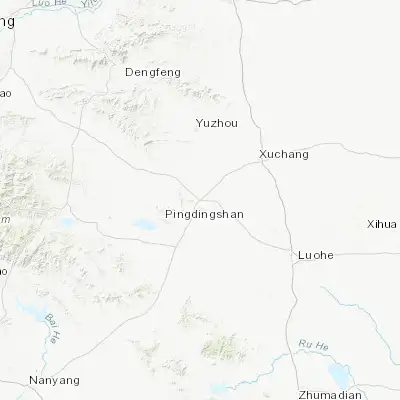 Map showing location of Xiangcheng Chengguanzhen (33.847030, 113.477800)