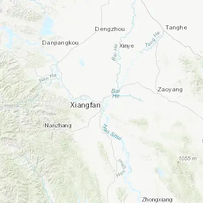 Map showing location of Xiangyang (32.042200, 112.144790)