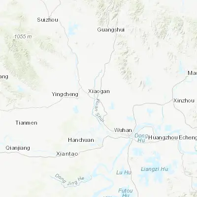 Map showing location of Xiaogan (30.926890, 113.922210)
