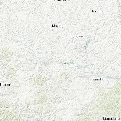 Map showing location of Xiejiawan (34.812130, 105.171480)