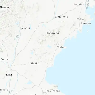 Map showing location of Xihu (35.449340, 119.236070)