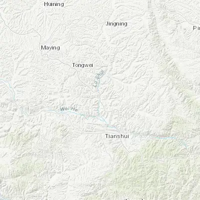 Map showing location of Xingguo (34.858610, 105.668610)