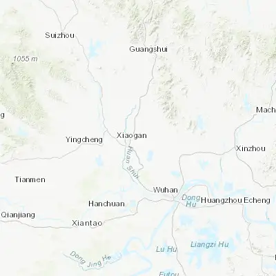 Map showing location of Xinpu (30.982270, 113.980350)