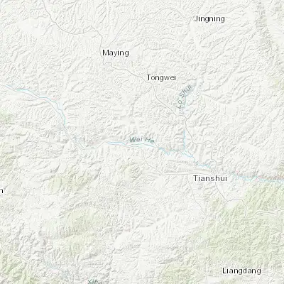 Map showing location of Xinxing (34.775970, 105.322160)