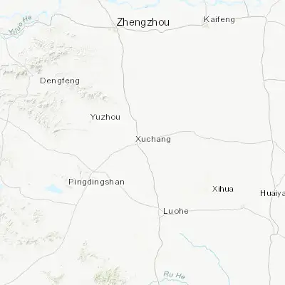 Map showing location of Xuchang (34.031890, 113.862990)