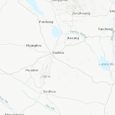 Map showing location of Xuzhou (34.204420, 117.283860)