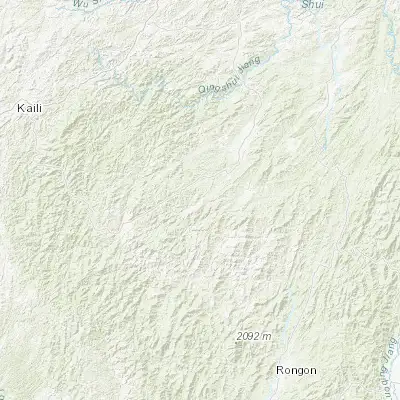 Map showing location of Yandong (26.098610, 108.966390)