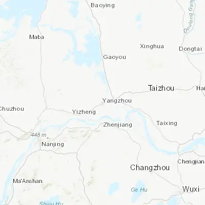 Map showing location of Yangzhou (32.397220, 119.435830)