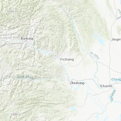 Map showing location of Yichang (30.714440, 111.284720)