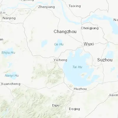 Map showing location of Yicheng (31.360590, 119.820160)